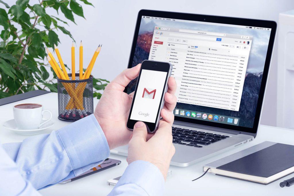 Gmail on desktop and phone